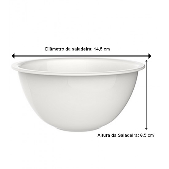 Saladeira Bowl 500ML 14,5 cm por 6,5cm Easy Bormioli Rocco